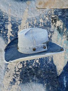 Denim Reboot features a symphony of denim hues in classic indigo and light wash blue synchronized around a hard canvas cowboy hat. Proudly American Made. Our hats are manufactured in Mexico and details added by hand in Los Angeles, CA using the highest quality materials. SIZING S/M 19in-22.75in | 48cm-57.5cm L/XL 19.5in-23.25in | 49.5cm-59cm **Please allow up to 2 weeks for production and shipping.* If you need your order rushed, please send us an email. We can almost always accommodate rushed orders at no additional cost.* CUSTOM OPTIONS AVAILABLE! Garden Party Bridal Shower, Parisian Summer, Mob Wives, Bridal Fabric, Welcome To The Party, Hand Painted Rocks, Cowboy Hat, American Made, Wardrobe Staples