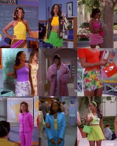 90s Fashion Catalog Women, Dion Outfits Clueless, Clueless Fashion Dione, Black Women In The 80s Fashion, Clueless Show Outfits, Fran Fine Pants Outfits, 99 And The 2000 Outfits, 90s Fashion Women Party, Gina And Pam 90s Outfits