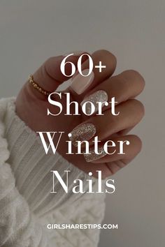 Get inspired with 60+ short winter nails that embody the latest winter nail trends! These trendy designs are perfect for any occasion, from classy holiday parties to casual date nights in a cozy sweater. Featuring colors like black, brown, green, white, red, burgundy, and blue, choose between acrylic or gel finishes with elegant snowflake patterns or simple French tips. Explore cute ideas in square or almond shapes—easy to achieve yet festive enough for Christmas or New Years Eve celebrations! Nails For Winter Vacation, Nail Art Designs Winter Classy, Glitter Winter Nails Acrylic, Glitter Accent Nails Ideas, Party Gel Nails, Classy Chic Nails, Short Acrylic Nails Winter, Winter Glitter Nails, Short Winter Nails