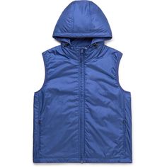 EXCLUSIVE AT MR PORTER. Ideal for transitional weather, Aspesi's gilet is great for layering over sweaters or light jackets. It's made from durable shell that's padded for added warmth and fitted with front zipped pockets. Hooded Gilet, Light Jacket, Mr Porter, Royal Blue, Zip Pockets, Porter, Layering, Shells, For Men