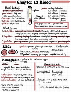 an info sheet describing the different types of blood and their functions in each type of body