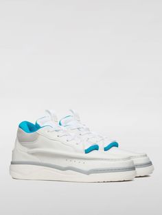 Sneakers VALENTINO GARAVANI Men color White Baskets Valentino, Valentino Garavani Sneakers, Valentino Sneakers, Sneakers For Men, Yellow Cream, Mid Top, Italian Fashion Designers, Nappa Leather, White Sneakers