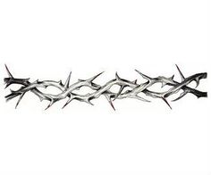 a drawing of a barbed wire on a white background