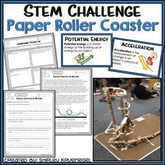 Who knew that NGSS science and McGraw-Hill Wonders ELA could be integrated so easily. This Engineering STEM challenge has your students designing a low cost themed, highly entertaining roller coaster. Students and teachers have a hard time walking away from it. This packet integrates the NGSS and E... Paper Roller Coaster, Mcgraw Hill Wonders, Ngss Science, Stem Classes, Science Vocabulary, Stem Challenge, School Success, Force And Motion, Stem Steam