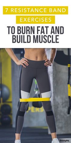 Burn Fat Build Muscle, Band Exercises, Belly Fat Overnight, Home Exercise Routines, Resistance Band Exercises, Stretch Band, Nerve Pain, Work Outs