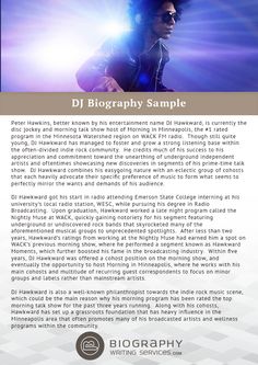 a flyer with an image of a man in the background and text that reads dj photography sample