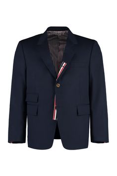 65% Polyester, 35% Cotton Luxury Tailored Sport Coat With Button Closure, Designer Sport Coat With Notch Lapel And Button Closure, Designer Business Sport Coat With Button Closure, Designer Business Casual Sport Coat With Button Closure, Designer Fitted Sport Coat With Button Closure, Blazer Ideas, Blazer Collar, Classic Suit, Blazer Buttons