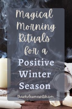 Magical Morning Routine, Pagan Morning Routine, Witchy Morning Routine, Witchcraft Yule, Winter Spells, Winter Witchcraft, Monthly Rituals, Witchy Morning, Winter Rituals