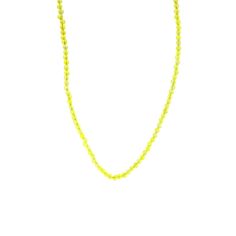 Cute & chic yellow chain necklace. Chain accents made of .925 sterling silver and beads are dyed agate. Bright Beautiful round and semi faceted yellow stone accents. Stones vary due to their unique and genuine nature. Tie a knot in jewelry to fasten. May be used for pendants or alone. Loop the necklace around your neck for an edgy and dramatic feel. Measurements: mini stones: 3-4 mm (.15 inch); 16 inch + 2 inch extender = 18 inch Material: 925 silver clasp, yellow dyed & heat treated nat Dyed Agate, Tie A Knot, Stone Beaded Necklace, Sunshine Yellow, Yellow Stone, Necklace Chain, Stone Beads, Natural Stones, 925 Silver