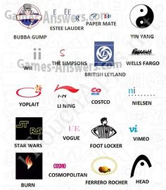 some logos that are all in different languages