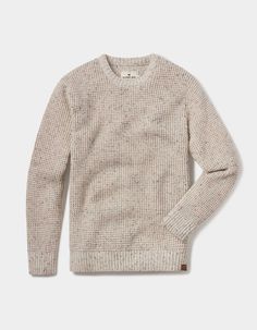 Seawool Nep Crew - The Normal Brand Natural Antimicrobial, Henley Sweater, Sustainable Fabric, Oyster Shells, Fall Day, Air Circulation, Fine Fabric, Sustainable Fabrics, Clothes Gift