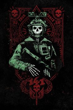 Card Canvas Painting, 141 Call Of Duty, John Price, Skull Poster, Ghost Soldiers, Military Wallpaper, Gaming Posters