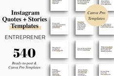 the instagramm quotes and stories templates are available for $ 40 each or more