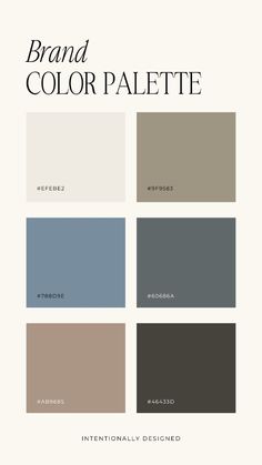 the brand color palette for interior design