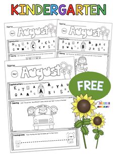 the printable worksheet for kids to learn how to write letters and numbers