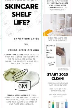 Skincare Shelf Life, expiration dates, PAO / Period After Opening What is the difference betwen skincare shelf life/Period After Opening dates and expiration dates? Skincare Shelf, Skincare Shop, Skincare Business, Skin Care Pictures, Korean Beauty Secrets, Diy Skin Care, Diy Skin, Homemade Skin Care