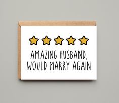 a greeting card with the words amazing boyfriend, would shag again?