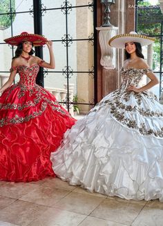 Floral Ruffled Quinceanera Dress by Rachel Allan RQ5007 – ABC Fashion Ruffle Ball Gown, Mexican Quinceanera, Quinceañera Dresses, Black Ball Gown, Quince Dress