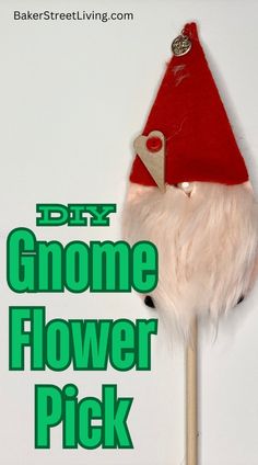 Gnome Garland, Gnome Valentine, Valentine Garland, Valentine Gnome, Flower Picks, Diy Gnomes, Baker Street, No Sew