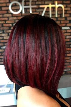 Pelo Color Borgoña, Red Burgundy Hair Color, Burgundy Red Hair, Black Cherry Hair Color, Hair Color 2017, Black Cherry Hair, Cherry Hair Colors, Red Ombre Hair