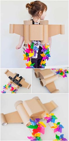 Cardboard Jet Pack, Space Cardboard Ideas, Jet Packs For Kids, Kids Cardboard Crafts, Makedo Cardboard Projects, Cardboard Costumes Diy, Recycled Costumes For Kids