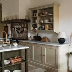 a kitchen filled with lots of counter top space