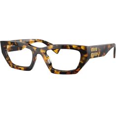 Miu Miu Balconetta Eyeglasses In Tortoise. Size 53mm, I Also Have A Black Pair Listed! Mu03xv Chunky Glasses, Miu Miu Glasses, Miu Miu Accessories, Tortoise Color, Fashion Eye Glasses, Eye Frames, Glasses Accessories, Glasses Fashion, Eye Glasses