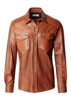 Ron Tomson - Men's Fashion - Jackets | Visit Official Site Tuxedo Shirt Dress, Jackets Men Fashion, Roll Neck Sweater, Sneaker Dress Shoes, Leather Shirt, Lambskin Leather, Workout Tee, Jacket Style, Snap Button