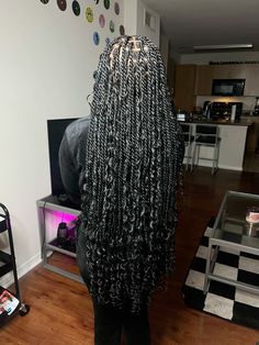 @jkstyledit ✰ Knotless Senegalese Twist, Boho Senegalese Twist, Boho Twists Black Women, Big Box Braids Hairstyles, Boho Twists