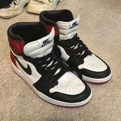 Worn A Couple Times! Slight Creasing. Originally From Stockx Fully Authenticated. Nike Shoes Black, Air Shoes, Black Nike Shoes, Nike Air Shoes, Nike Red, Shoes Color, Shoes Black, Black Satin, A Couple