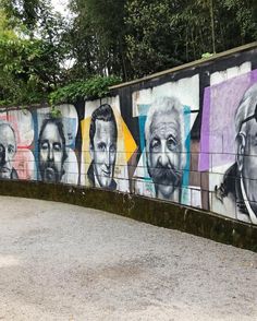 Mural of famous visitors, Opatija, Croatia