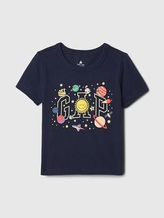 babyGap Mix and Match Graphic T-Shirt | Gap Gap Graphic Tee With Character Print, Character Print Crew Neck T-shirt For Playtime, Crew Neck T-shirt With Character Print For Playtime, Screen Print Short Sleeve T-shirt For Playtime, Casual T-shirt With Character Print For Playtime, Gap Cotton T-shirt With Letter Print, Gap Short Sleeve Graphic T-shirt, Gap Short Sleeve Graphic Print T-shirt, Gap Graphic Print T-shirt