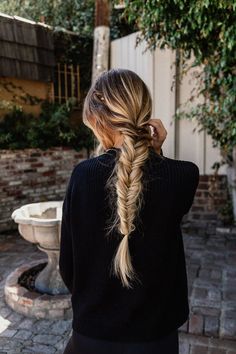 Easy Fishtail Braid, Lazy Day Hairstyles, Side Braids, Teenage Hairstyles, Fishtail Braid Hairstyles, Hairstyle Long, Lazy Hairstyles, Braid Hairstyle, Embracing Change