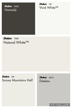 the different shades of gray and white are shown in this color scheme, which is also available