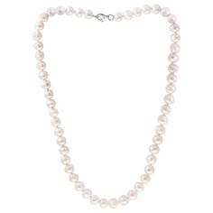 Effy Pearl Necklace 7-8 Millimeter White Freshwater Pearls Sterling Silver Claw Clasp Nwt This Beautiful Effy 18 Inch Strand Features 7-8 Millimeter White Freshwater Pearls. A Classic Piece To Wear Solo Or Layer, This Lustrous Freshwater Pearl Necklace Secures With A Sterling-Silver Clasp For Elegant Style. These Really Are Stunning. Pearls Are The Epitome Of Class And Elegance. New With Tag In Jewelry Gift Box. Genuine Fresh Water Pearls 18" Length Lobster Clasp Closure Pearl Size: 78mm Sterlin Pearl Necklace Tiffany & Co., White Sterling Silver Clasp Necklace For Everyday, White Necklace With Sterling Silver Clasp For Everyday, White Sterling Silver Necklace For Everyday, Everyday White Necklace With Sterling Silver Clasp, White Classic Jewelry For Everyday, Classic White Everyday Jewelry, Classic White Necklace With Sterling Silver Clasp, White Pearl Necklaces With Sterling Silver Clasp