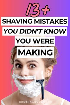 "Are these 11 shaving mistakes damaging your skin? Find out and make a change! #ShavingMistakes #SkincareRoutine" Natural Face Cleanser, Shaving Tips, Make A Change