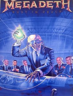 the cover to megadeth's album, rust in peace