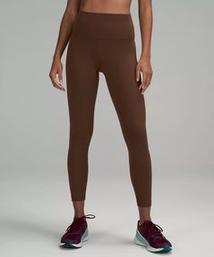 Wunder Train High-Rise Tight 25" | Women's Leggings/Tights | lululemon Lululemon Fitted Functional Leggings, Fitted Lululemon Activewear For Pilates, Compressive Lululemon Activewear For Yoga, Lululemon Leggings For Gym With 4-way Stretch, Lululemon Breathable Activewear With Medium Support, Lululemon Stretch Running Leggings, Lululemon Breathable Activewear For Yoga, Lululemon Compressive Athleisure Yoga Pants, Lululemon Sporty Stretch Leggings