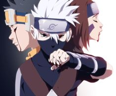 Naruto Shippuden - Kakashi Hatake,Obito Uchiha,Rin Nohara HD wallpaper download Obito Uchiha Rin