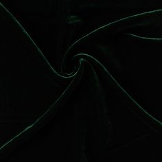 the dark green velvet fabric is very soft