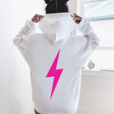 Lightning Bolt Hoodie Lightening Hoodie Trendy Hoodie Preppy | Etsy Trendy Hooded Fleece Sweatshirt, Trendy Fleece Hooded Sweatshirt, White Long Sleeve Hip Hop Hoodie, Trendy Oversized Crew Neck Hoodie, Trendy Hooded Sweatshirt With Adjustable Hood, Trendy Crew Neck Sweatshirt With Drawstring Hood, Trendy Long Sleeve Hoodie With Adjustable Hood, Trendy Oversized White Hoodie, Trendy Oversized Top With Adjustable Hood