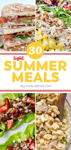 the ultimate list of light summer meals