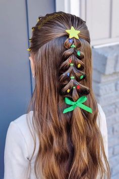 Holiday Hair Inspiration, Easy Little Girl Hairstyles, Toddler Hairstyles Girl, Christmas Hairstyles, Holiday Hairstyles, Christmas Hair