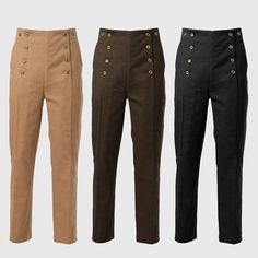 Victorian Men High Waist Regency Fall Front Trousers Historical Medieval Pants | eBay Mens Regency Clothes, Mens High Waisted Trousers Vintage, Victorian Pants Mens, Medieval Pants Male, Victorian Era Aesthetic Men, High Waist Pants Men, High Waisted Pants Men, Mens Fantasy Fashion, Fantasy Pants