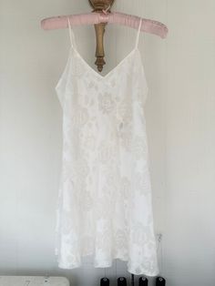 Victorias Secret Late 80's Early 90's Gold Label White Slip Dress -beautiful lace detailing on the back with bow  -perfect addition to a bride's wedding day Summer Lace Dress For Bridal Shower, Lace Bridal Shower Dress With Lace Trim, Spring Wedding Lace Dress With Delicate Lace, Wedding Night Dresses With Lace Back, Spring Wedding Lace Dress With Lace Bodice, Elegant Lace Top Dress For Wedding Night, Summer Wedding Lace Dress With Lace Bodice, Elegant Lace Dress With Lace Back For Garden Party, Elegant Lace Back Dress For Garden Party