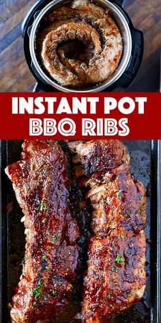 the instant pot bbq ribs are ready to be cooked