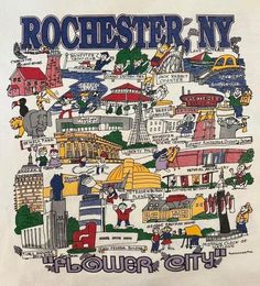 a white t - shirt with the words rockefeller city on it