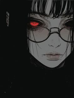 Eyes Drawing Wallpaper, Dark Anime Art, Demon Pfp, Hair Over Eyes, Arte Dark, Manga Dark, Aesthetic Character, Three Eyes, Dark Pop