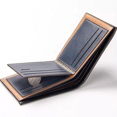 A perfect gift for birthdays, father's day, christmas or valentine's day. This wallet has a slim profile for those who want to streamline their pockets. This wallet is large enough for paper bills, credit cards and other items you might need throughout the day. Features Material- PU Leather Lining material- Polyester Metals- Steel Shape/pattern- solid Color Blue Please look below for shipping times: Canada Orders ship & arrive within 3 to 9 business days (CAN) International Orders may take u Luxury Wallets For Men, Luxury Wallets, Slim Wallet Men, Wallets For Men, Credit Card Holder Wallet, Man Purse, Wallet For Men, Luxury Card, Pu Leather Wallet