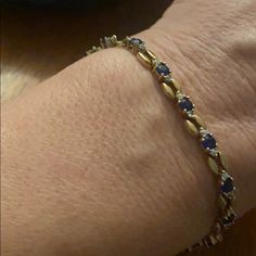 Sterling Silver Cz And Sapphire Stone Gold Plated Bracelet Very Good Condition Wooden Bangle Bracelet, Wooden Bangle, Beaded Cuff Bracelet, Snake Bracelet, Silver Dragon, Unique Bracelets, Gold Snake, Silver Bangle Bracelets, Gold Plated Bracelets